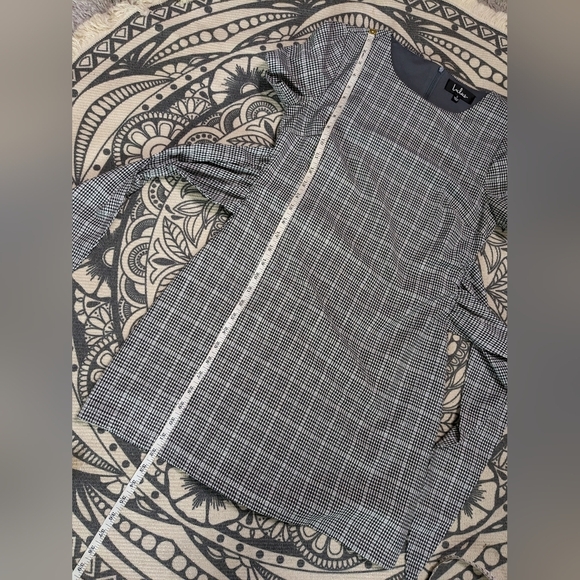 LULU'S Penny gingham knotted sheath dress S - Picture 9 of 10